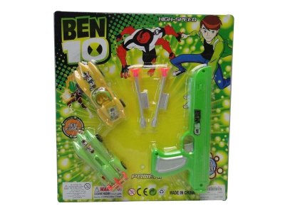 BEN10 PULL BACK RACING CAR + NEEDLE GUN  - HP1031139