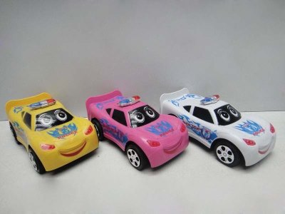 PULL LINE CAR (NATURAL COLOR) W/LIGHT & 3ASST RED/WHITE/YELLOW - HP1031358