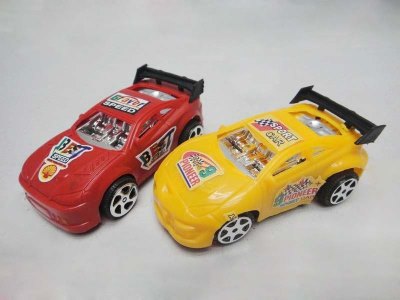 2PCS PULL BACK CAR (NATURAL COLOR) 4ASST RED/BLUE/YELLOW/GREEN - HP1031367
