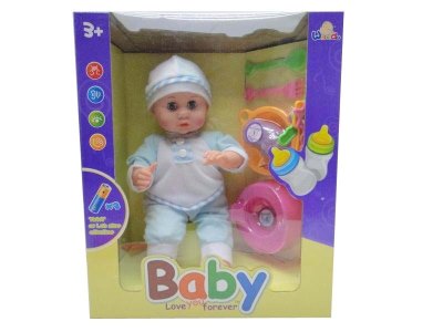 14”BENDABLE DOLL W/MOVING EYES & MUSIC & LIGHT - HP1031517