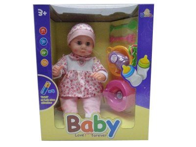 14”BENDABLE DOLL W/MOVING EYES & MUSIC & LIGHT - HP1031528