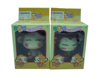 YOYO MONKEY VINYL DOLL W/SHAKING HEAD (OERFUME) 2ASST. - HP1031721
