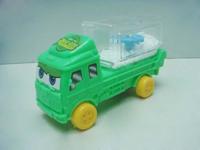 PULL LINE SNOW CAR W/LIGHT YELLOW/GREEN/BLUE - HP1031750