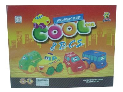 PULL LINE CAR 8PCS DISPLAY IN BOX 4COLOR & 4ASST - HP1031874