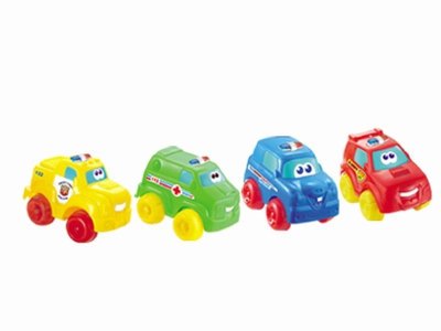 PULL LINE POLICE CAR 4COLOR & 4ASST - HP1031898