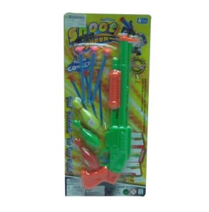 SOFT SHOOTING GUN W/BOWLING YELLOW/GREEN/BLACK - HP1031930