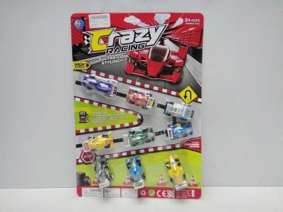 9PCS PULL BACK CAR (PAINTING) 2ASST - HP1032041