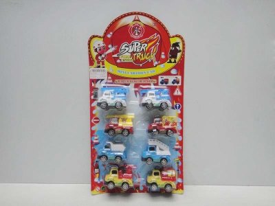 8PCS PULL BACK CAR 4COLOR 8ASST - HP1032045