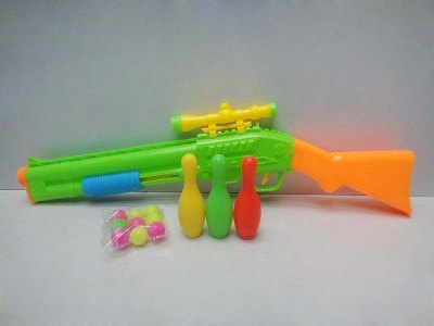 SHOOT BALL GUN W/ACCESSORIES  YELLOW/GREEN - HP1032192