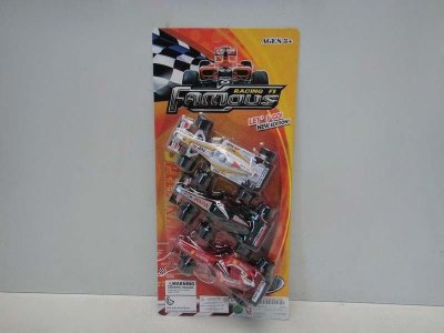 3PCS PULL BACK CAR (PAINTING) RED/WHITE/BLACK - HP1032310