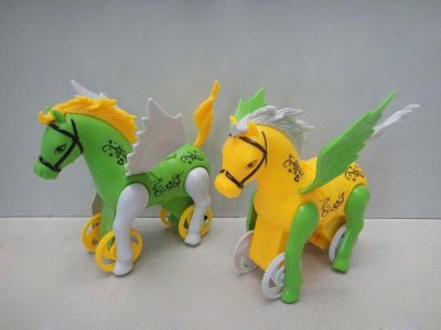 PULL LINE HORSE YELLOW/GREEN/WHITE - HP1032336
