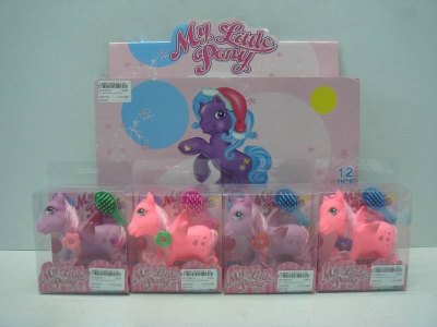 VINYL HORSE SET 2COLOR (12PCS/DISPLAY BOX) - HP1032373