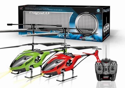 3.5 CHANNEL R/C HELICOPTER GREEN/RED - HP1032411