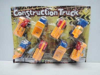 8PCS PULL BACK CONSTRUCTION RED/BLUE 4ASST  - HP1032790