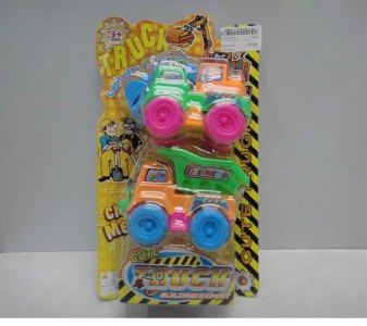 2PCS PULL BACK CONSTRUCTION CAR  4 ASST.RED/YELLOW/BLUE/GREEN  - HP1033133