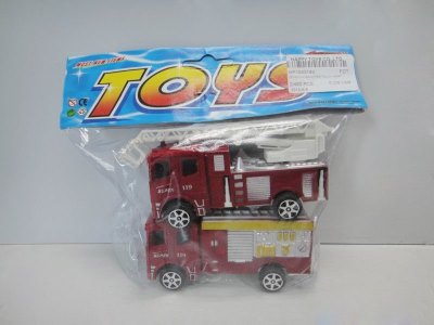 2PCS PULL BACK FIRE TRUCK 2ASST - HP1033146
