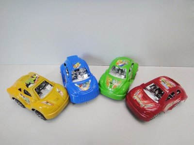 PULL BACK CAR 4ASST RED/BLUE/YELLOW/GREEN - HP1033224