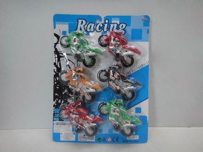 6PCS PULL BACK MOTOR BLUE/RED/YELLOW/BLACK - HP1033288