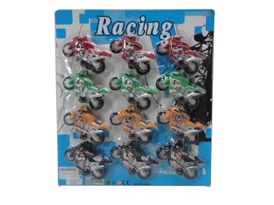 12PCS PULL BACK MOTOR BLUE/RED/YELLOW/BLACK - HP1033289