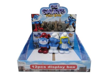 THE SMURFS MONEY POT (12PCS DISPLAY BOX )3ASST - HP1033357