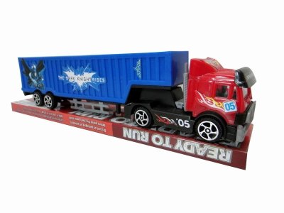 FRICTION CONTAINER TRUCK RED/GREEN - HP1033369