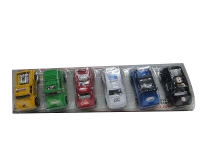 PULL BACK CAR 6ASST RED/WHITE/BLUE/YELLOW/GREEN/BLACK - HP1033463