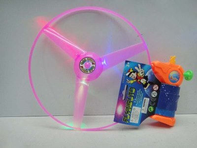 PULL LINE FLYING DISC W/LIGHT 3COLOR - HP1033499