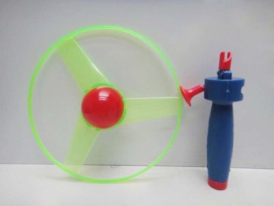 PULL LINE FLYING DISC W/LIGHT YELLOW/RED/GREEN - HP1033614