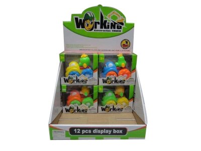 PULL LINE CARTOON CAR 12PCS DISPLAY BOX - HP1033635