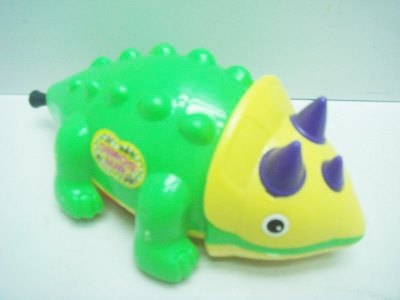 PULL LINE DINOSAUR W/BELL GREEN/PINK/YELLOW - HP1033693