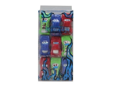 PULL BACK CAR 3COLOR 3ASST 9PCS - HP1033811