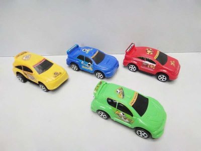 PULL BACK CAR  4ASST YELLOW/RED/BLUE/GREEN - HP1034017