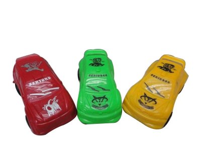 PULL BACK CAR  4ASST YELLOW/RED/BLUE/GREEN - HP1034018