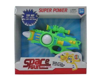 FALSH GUN W/3 LIGHT  YELLOW/GREEN - HP1034038