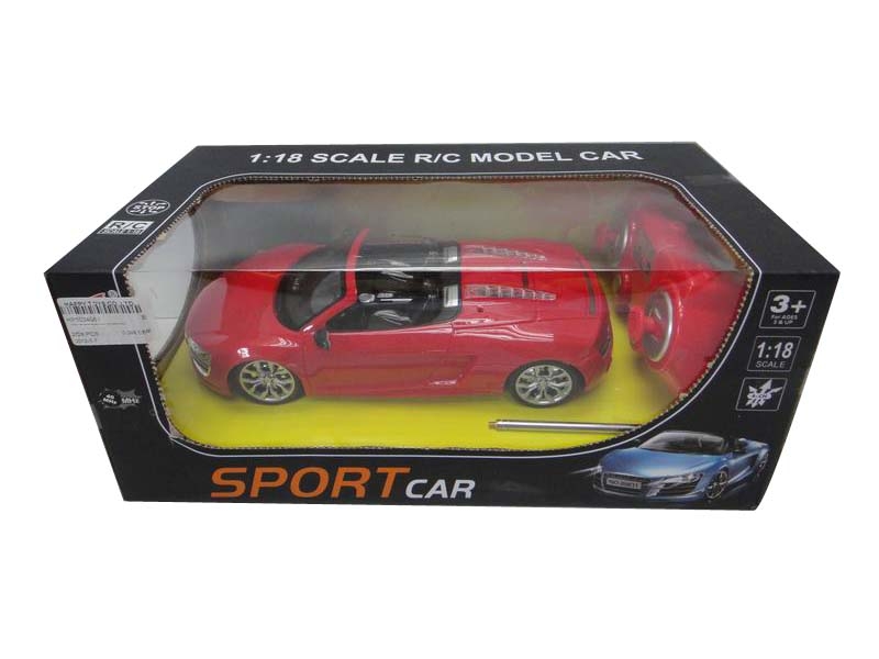 1：18 FOUR FUNCTION R/C CAR INCLUDED BATTERY RED/WHITE/BLUE - HP1034061