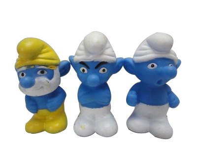 3PCS VINYL SMURFS 6ASST - HP1034123