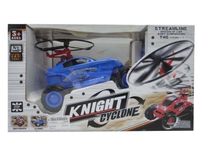 1：18 5FUNCTION R/C CAR W/FLASHING LIGHT INCLUDED BATTERY YELLOW/BLUE - HP1034125