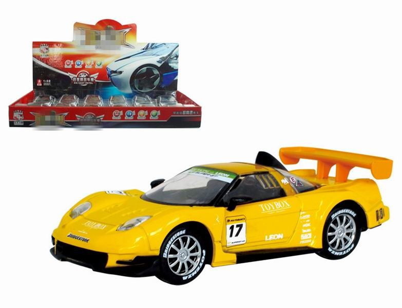 DIE CAST 1:32 PULL BACK CAR W/IC & LIGHT 12PCS DISPLAY BOX - HP1034234