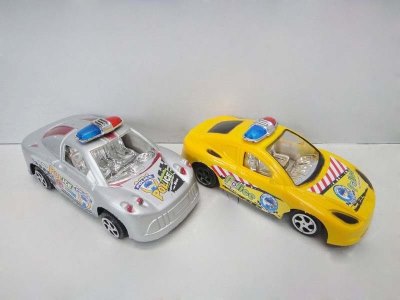 2PCS PULL BACK POLICE CAR YELLOW/BLUE/SILVER/RED  - HP1034239