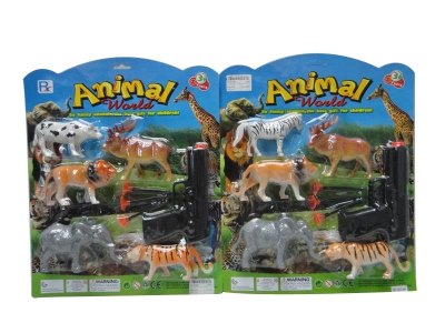 ANIMAL SERIES W/SOFT SHOOTING GUN 2ASST - HP1034650