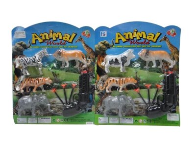 ANIMAL SERIES W/SOFT SHOOTING GUN 2ASST - HP1034651