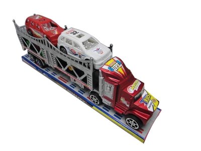 FRICTION TRUCK W/4CAR RED/BLUE - HP1034783