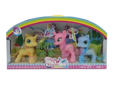 3PCS VINYL HORSE W/ACCESSORIES - HP1034807