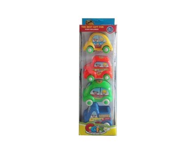 CARTOON FRICTION CAR  4ASST 4COLOR - HP1035132