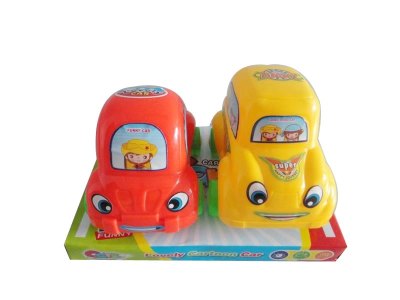 CARTOON FRICTION CAR  4ASST 4COLOR - HP1035133