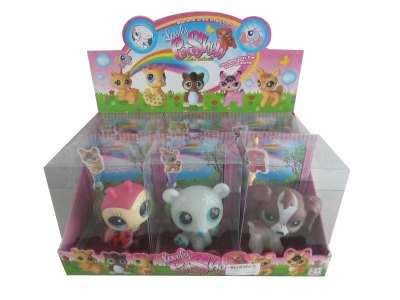 VINYL ANIMAL W/ACCESSORIES 6ASST 6PCS DISPLAY BOX - HP1035256