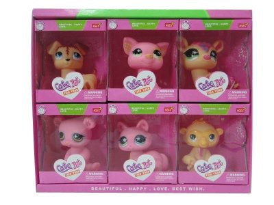 VINYL ANIMAL 6ASST 6PCS DISPLAY BOX - HP1035258