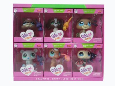VINYL ANIMAL W/ACCESSORIES 6ASST 6PCS DISPLAY BOX - HP1035261