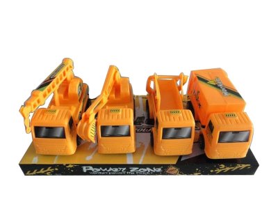 4PCS FRICTION CONSTRUCTION CAR   - HP1035414