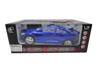 1:18 FOUR FUNCTION R/C CAR W/LIGHT & DAMPING FUNCTION RED/BLUE - HP1035480